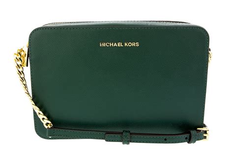 michael kors jet set green clutch|michael kors mk crossbody.